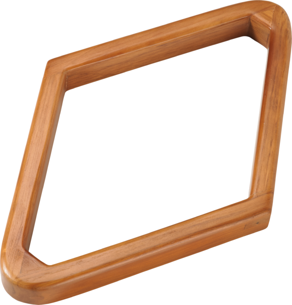 Heavy Duty Wooden Diamond Rack - Honey